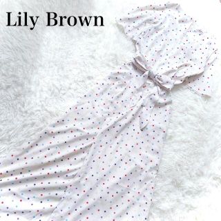 ✨美品 Lily Brown リリーブラウン ニットオールインワン ブルー