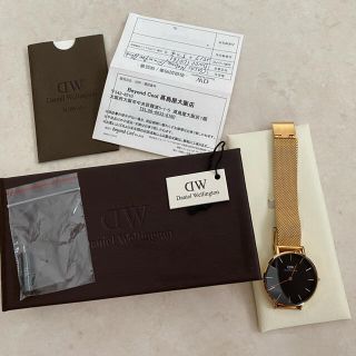 ダニエルウェリントン(Daniel Wellington)の美品 ダニエルウェリントン 腕時計/レディースウォッチ Melrose/32mm(腕時計)