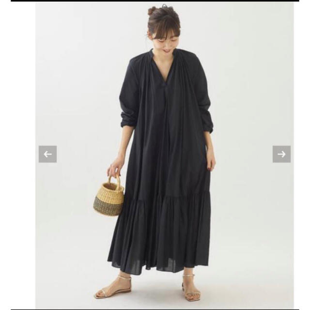 枚数限定 【新品タグ付】plage Lawn ボリューム Flare ワンピース