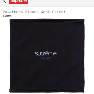 シュプリーム(Supreme)のsupreme 黒 ネックウォーマー(ネックウォーマー)