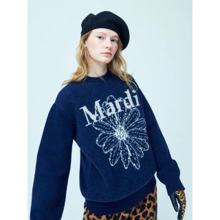 アレキサンダーワン(Alexander Wang)のmardi mercredi ネイビー　ニット(ニット/セーター)