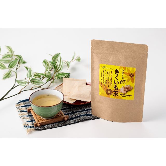 菊芋茶お得パック100ｇ（5ｇ×20ﾃｨｰﾊﾟｯｸ） 食品/飲料/酒の健康食品(健康茶)の商品写真