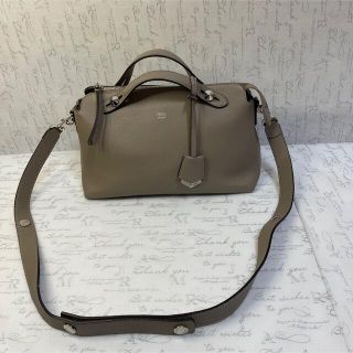 フェンディ(FENDI)のFENDI フェンディ バイザウェイ ミディアム 2way グレージュ(ショルダーバッグ)