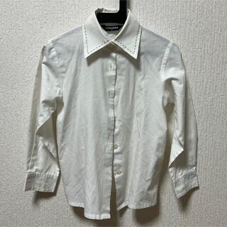 シャツ ブラウス ロンT 長袖 白 ホワイト 子供服 キッズ 120cm(ブラウス)