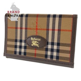 バーバリー(BURBERRY)のバーバリーズ ヴィンテージ ノバチェック カードケース 名刺入れ 303396(名刺入れ/定期入れ)