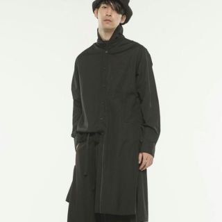 ヨウジヤマモト(Yohji Yamamoto)の100/2 Color Strap Back Open Long Shirt(シャツ)