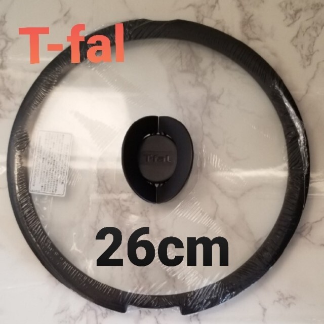 T-fal(ティファール)の新品未使用　T-fal ティファール バタフライ　ガラスふた26cm インテリア/住まい/日用品のキッチン/食器(調理道具/製菓道具)の商品写真