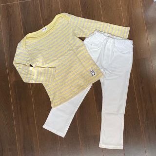 コンビミニ(Combi mini)のコンビミニ ズボン パンツ 100 ボーダー ロンＴ 長袖 カットソー(パンツ/スパッツ)