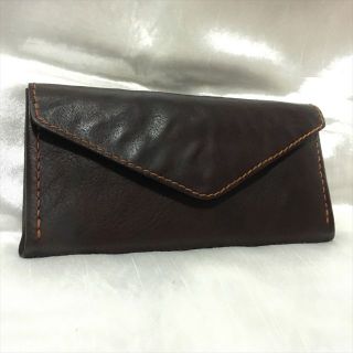 エンリーべグリン(HENRY BEGUELIN)の美品 HENRY CUIR アンリークイール アンティークブラウン 長財布(財布)