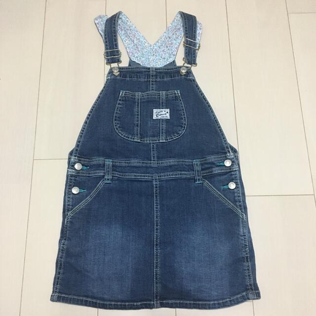 女の子/サロペット/110〜/小花柄 キッズ/ベビー/マタニティのキッズ服女の子用(90cm~)(ワンピース)の商品写真