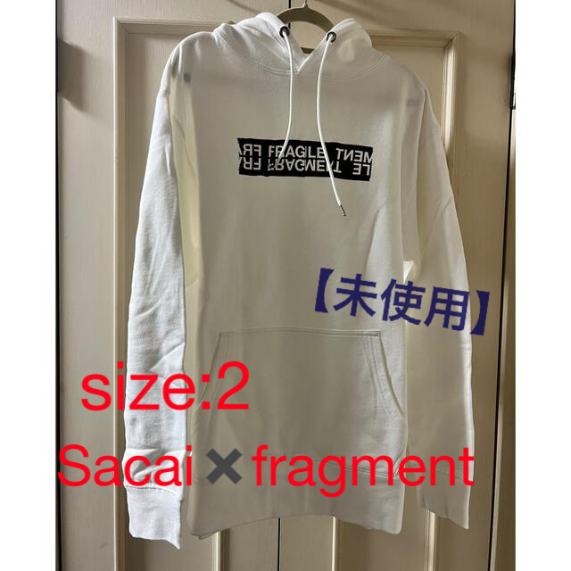 新品 sacai fragment Hoodie WHITE L