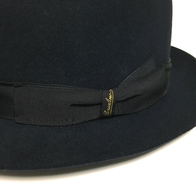 Borsalino(ボルサリーノ)のBorsalino ボルサリーノ ハット ネイビー 中古 メンズの帽子(ハット)の商品写真