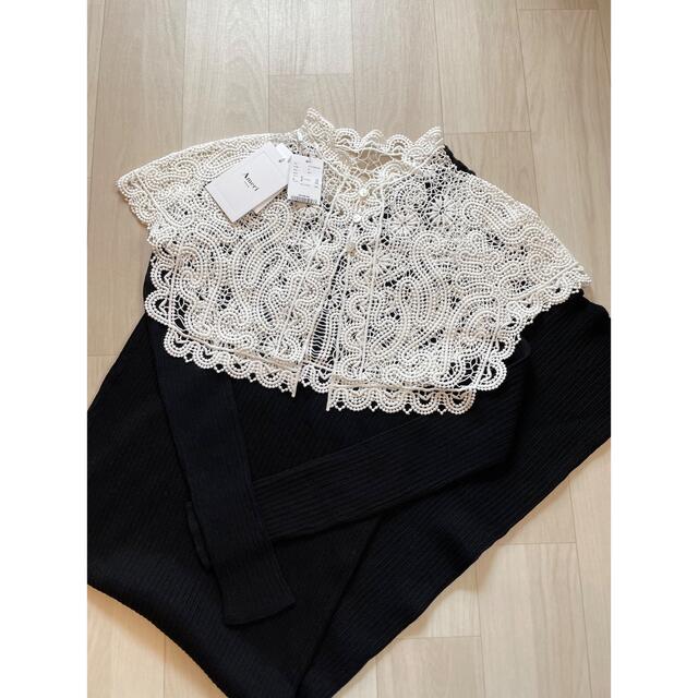 Ameri 新品★ LACE COLLAR SET DRESS Mサイズ★