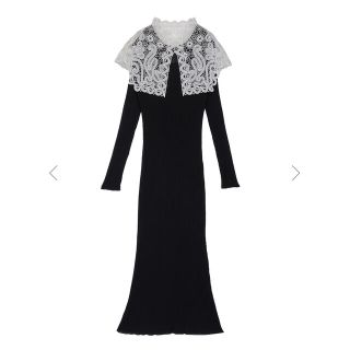 Ameri VINTAGE - Ameri 新品☆ LACE COLLAR SET DRESS Mサイズ☆の