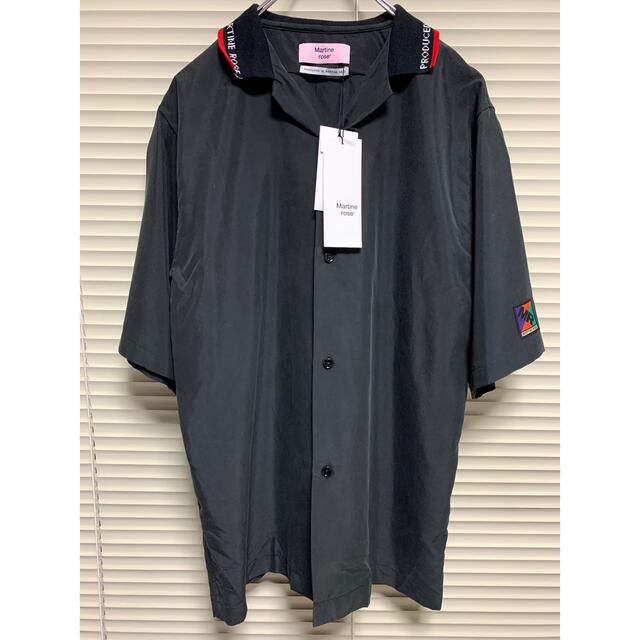 新品《 Martine Rose 》シャツ with リブカラー S ブラック