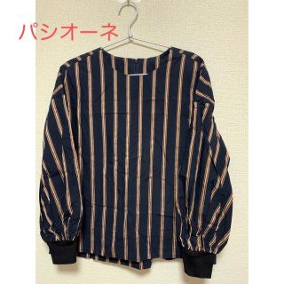 【美品】ストライプブラウス(シャツ/ブラウス(長袖/七分))