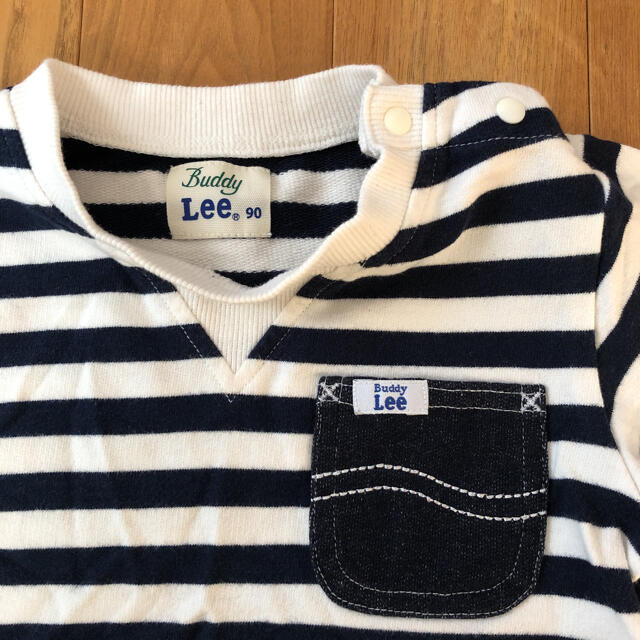 Lee(リー)のLee  Buddy  ロンT  キッズ  ストライプ　90センチ キッズ/ベビー/マタニティのキッズ服男の子用(90cm~)(Tシャツ/カットソー)の商品写真