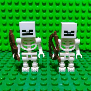 レゴ(Lego)のLEGO マインクラフト ミニフィグ 2体セット ホワイトスケルトン ハロウィン(その他)