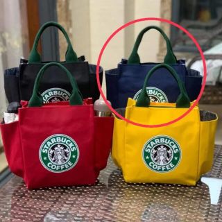 スターバックスコーヒー(Starbucks Coffee)の【スタババッグ 】スターバックス ミニトートバッグ 弁当バッグ ブルー(トートバッグ)