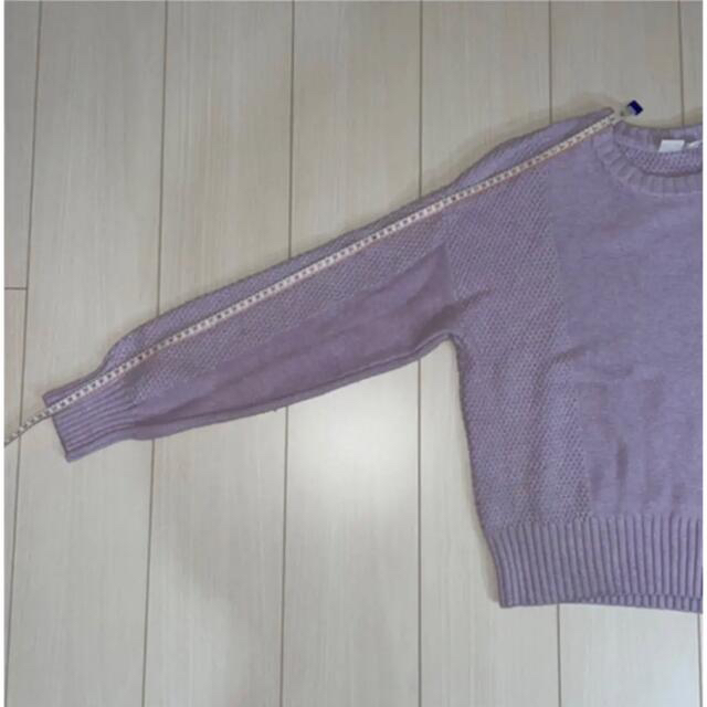 GAP(ギャップ)のGAP ニット セーター　薄紫　トップス レディースのトップス(ニット/セーター)の商品写真