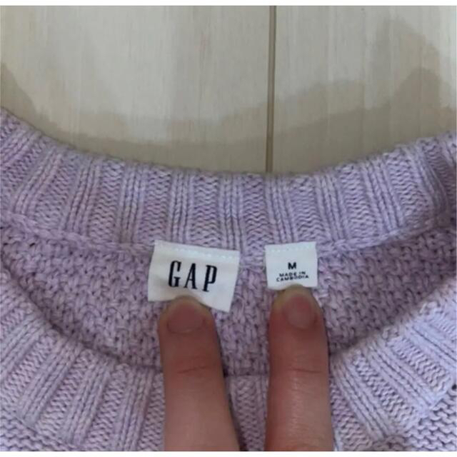 GAP(ギャップ)のGAP ニット セーター　薄紫　トップス レディースのトップス(ニット/セーター)の商品写真