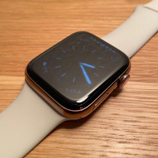 アップルウォッチ(Apple Watch)のApple Watch4 ゴールドステンレス(腕時計(デジタル))