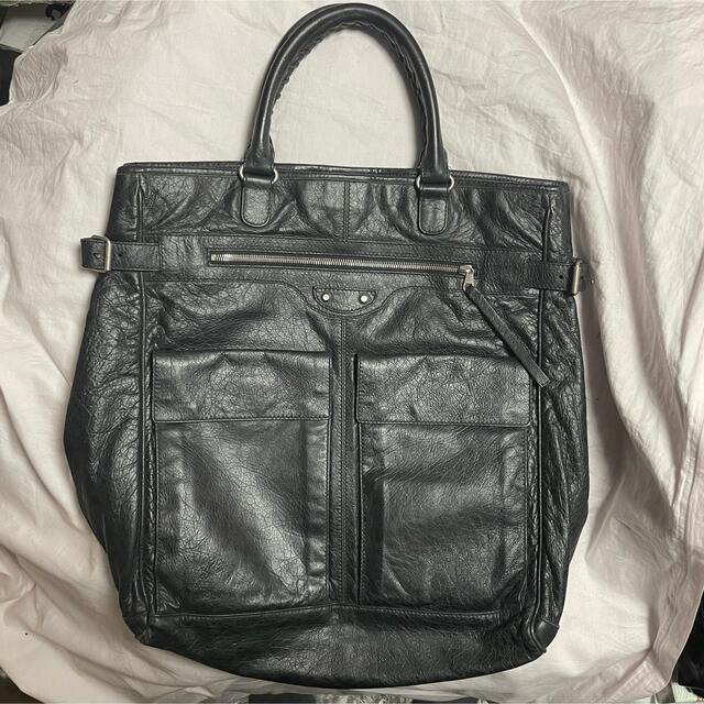 バレンシアガ balenciaga トートバッグ レザー 黒