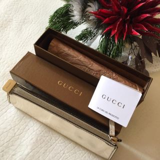 グッチ(Gucci)のGUCCI ペンケース ゴールド(ペンケース/筆箱)