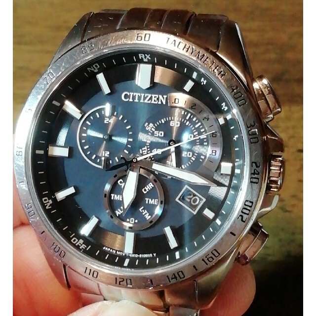CITIZEN - L44 超美品 シチズン 電波・ソーラー時計 デイ・デイト ...