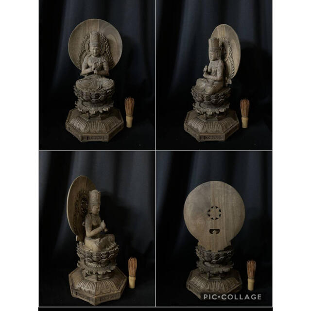 高40cm 井波彫刻 一刀彫り 時代彫刻 木彫仏教 仏師で仕上げ品 大 高40cm 井波彫刻 一刀彫り 時代彫刻 木彫仏教 仏師で仕上げ品 大