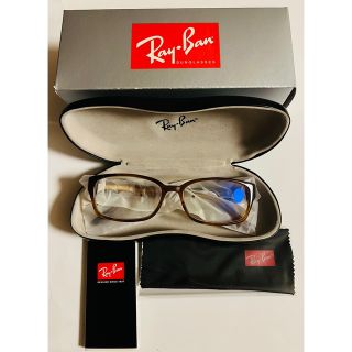 レイバン(Ray-Ban)の【未使用・送料無料】Ray-Ban鼈甲柄眼鏡・専用ケース・専用クロス・専用外箱(サングラス/メガネ)