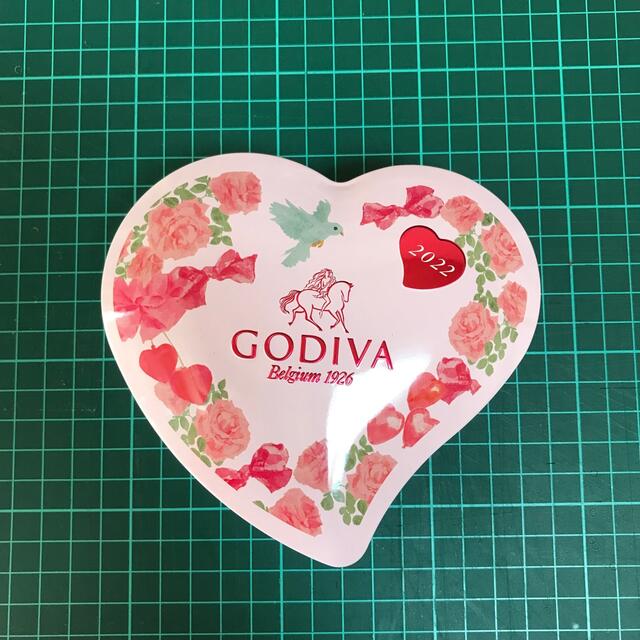 GODIVA ハート型の空き缶 インテリア/住まい/日用品のキッチン/食器(容器)の商品写真