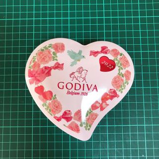 GODIVA ハート型の空き缶(容器)