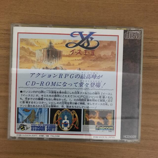 NEC(エヌイーシー)のPCエンジン　CD-ROM Ys Ⅰ・Ⅱ エンタメ/ホビーのゲームソフト/ゲーム機本体(家庭用ゲームソフト)の商品写真