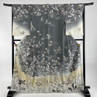 訪問着 美品 名品 身丈165.5cm 裄丈67.5cm 正絹 【中古】(着物)