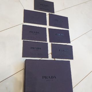 プラダ(PRADA)のPRADA　空箱&各種品版カード7枚(ショップ袋)