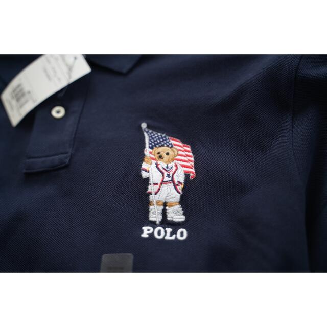 POLO RALPH LAUREN(ポロラルフローレン)の【新品未使用】ポロラルフローレン ポロシャツ　ポロベア　星条旗　アメリカ メンズのトップス(ポロシャツ)の商品写真