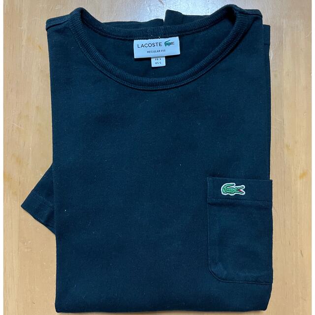 LACOSTE(ラコステ)のタカオミチコ様専用　ラコステ　黒　tシャツ　シンプル メンズのトップス(Tシャツ/カットソー(半袖/袖なし))の商品写真