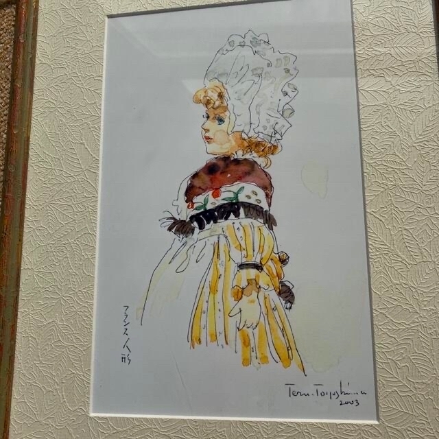 新品 水彩です 画家の豊島輝彦先生の、作品です もうお亡くなりになりました
