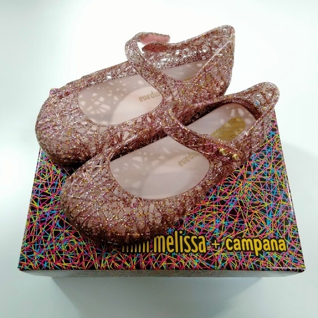 melissa(メリッサ)のMINI MELISSA CAMPANA ZIG ZAG V　ミニメリッサ　カン キッズ/ベビー/マタニティのベビー靴/シューズ(~14cm)(サンダル)の商品写真