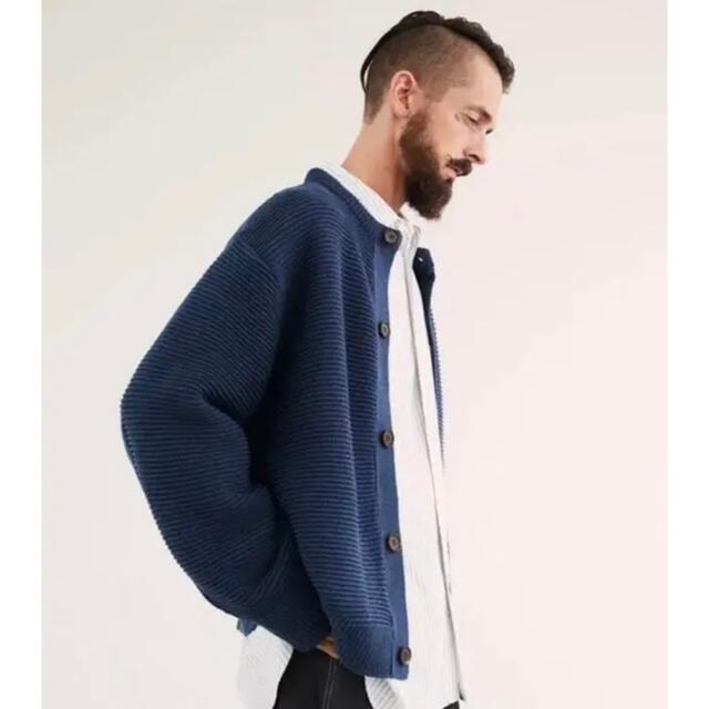 を豊富に品揃え LIDNM 21AW LOOP YARN CARDIGAN Mサイズ ブルー - www