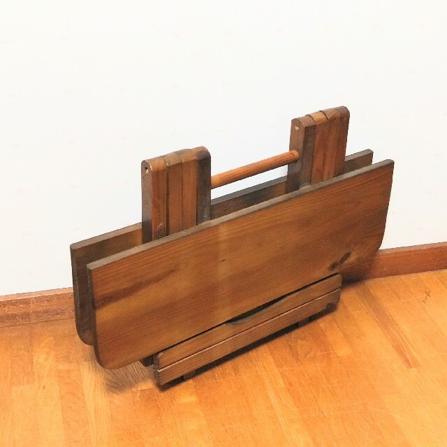【アンティーク】ちどり産業  折り畳み式テーブル 6