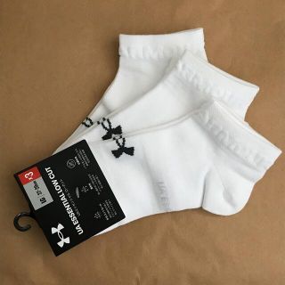 アンダーアーマー(UNDER ARMOUR)のアンダーアーマー ローカットソックス 白 3足(ソックス)