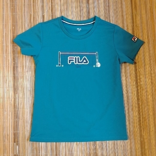 2021SS FILA フィラ ゲームTシャツ スコート バイザー 緑3点セット