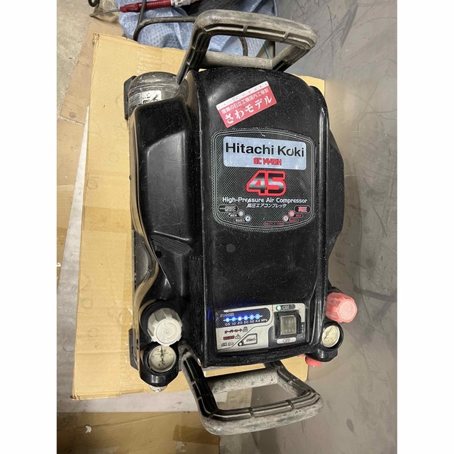 良品 日立工機 高圧常圧エアーコンプレッサー EC1445Hエア漏れ無し 高