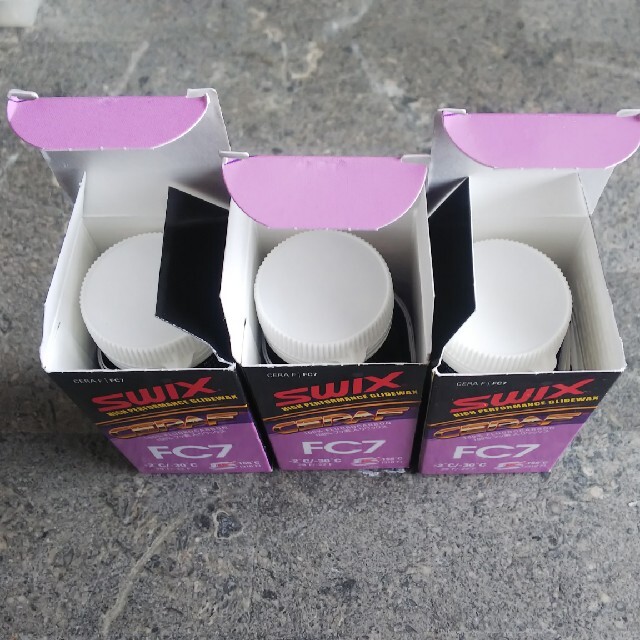 100%フッ素ワックス SWIX CERA F FC7 3個 格安新品 17150円引き www