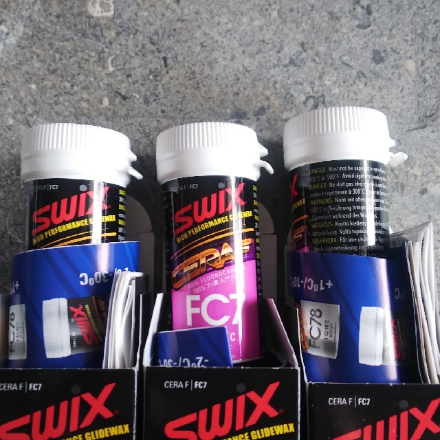 100%フッ素ワックス SWIX CERA F FC7 3個 格安新品 17150円引き www