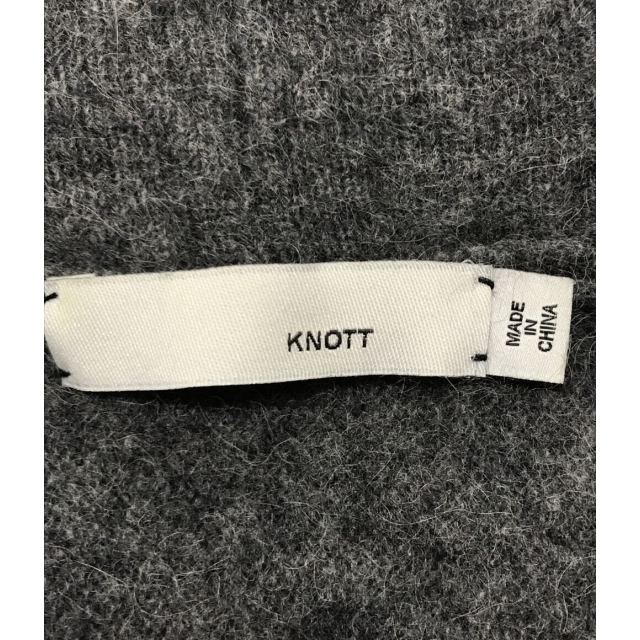 KNOT(ノット)のノット KNOTT ラクーンカーディガン グレー    レディース F レディースのトップス(カーディガン)の商品写真
