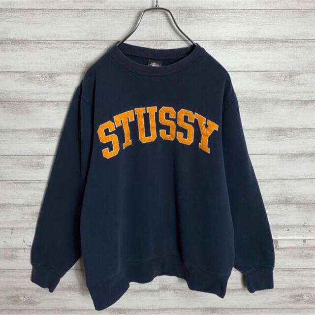 STUSSY - 【即完売モデル】ステューシーワッペンアーチロゴスウェット