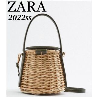 ザラ(ZARA)の【完売/入手困難】ZARA ラタンバスケットバッグ　かごバッグ(かごバッグ/ストローバッグ)